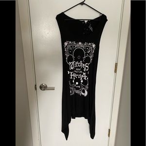 Killstar Karma Lace-up Tunic, Plus size, 3XL